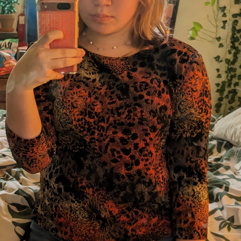 Y2K Nyguard Panther Print Top